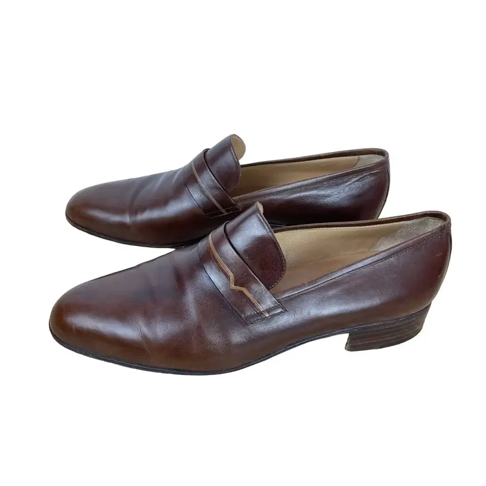 Mauro | Italian Leather Loafers Brown